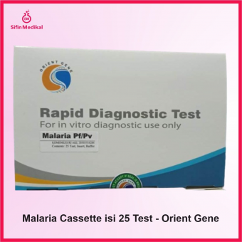 Reagen Rapid Test Malaria Pf/Pv Cassette Merek Orient Gene